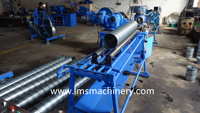 Machine de formage de tubes en spirale LMS, ligne de production de formage à rouleaux pour la fabrication de conduits