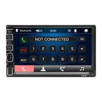 Autoradio Universel 1 Din 7 Pouces MP5 Lecteur Multimédia Stéréo de Voiture avec Télécommande BT et Lecteur DVD MP5