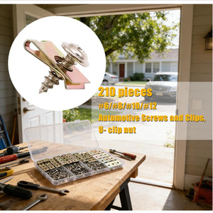 Clips et vis de garniture automobile Winning Path Point, 210 pièces, M3 M4 M5, zingués, pour la réparation de l'intérieur des voitures - Product Image 5