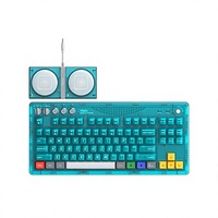 Clavier mécanique rétro 8Bitdo Retro 87 transparent bleu, clavier à trois modes pour PC et ordinateurs portables 85HD03