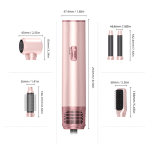 Draagbare <span class=keywords><strong>5</strong></span>-In-1 High-Speed Elektrische Haarstyler Auto Föhn Set Nieuwe 2025 - Product Image 6