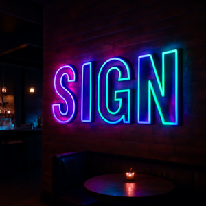 Enseigne 3D <span class=keywords><strong>LED</strong></span> RVB personnalisée, enseigne néon colorée, lettres publicitaires, logo lumineux, hôtels, télécommande, décoration extérieure, boutique, IP65 - Product Image 6