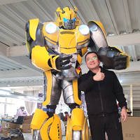 Kostum Cosplay Halloween Robot Kostum Maskot Pesta CosPlay Kostum Pria Pesta Ulang Tahun Paskah Natal