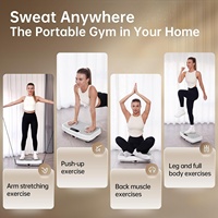 Plateforme vibrante multifonctionnelle automatique en ABS pour équipement de fitness, moteur 200W, écologique