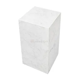 Europäischer Stil weißer Marmor Sockel Display Tisch Luxus möbel Wohnzimmer Couch tisch Designer Beistell tisch