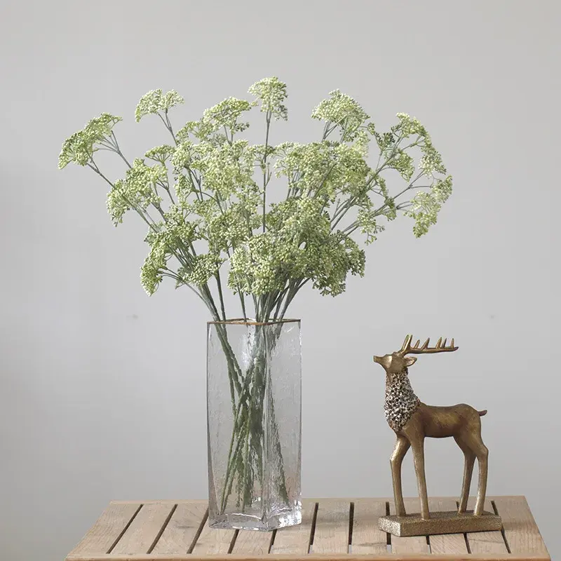 63cm venta al por mayor al aire libre planta verde decoración de la pared hojas artificiales boda nórdica decorativa