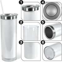 Vente flash : Tasse à café moderne avec couvercle et paille, design moderne, effet globe à neige, 20 oz, pour soda, café, cadeau