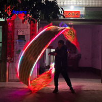 Accessoires de danse du dragon chinois à LED-Lumières vives, construction durable. Idéal pour les festivals, défilés. RVB programmable, télécommande