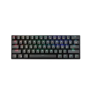 Best seller 60% switch 61 chaves mechan personalizado teclado mecânico do computador do jogo