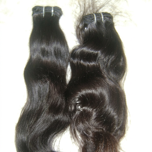 No Shedding Grade 6a Natural Color <b>Body</b> <b>Wave</b> Hair Extensions 100% Indian Remy Hair Machine Double Weft Micro-Link Attachment - Product Image 1
