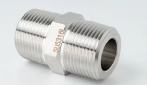 High-Pressure 3/4\&quot; Male NPT Threaded Stainless Steel Hex Nipple 1/2\&quot; <strong>Fitting</strong> Reducing <strong>Pipe</strong> For Oil Polished Smooth Machined - Product Image 4