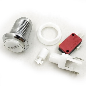 Bạc Tấm Push Start Button Push Button Arcade Buttons Đối Với Arcady Máy - Product Image 5