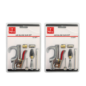 7-Piece Standard Quick-Connect Air Nozzle Blow Gun Set Pneumatic Tools <b>Accessories</b> and <b>Parts</b> for Air Compressors - Product Image 2