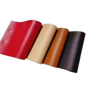 PVC leather for making designer handbags luggage simili cuir embossed leatherette fabric faux leather roll
