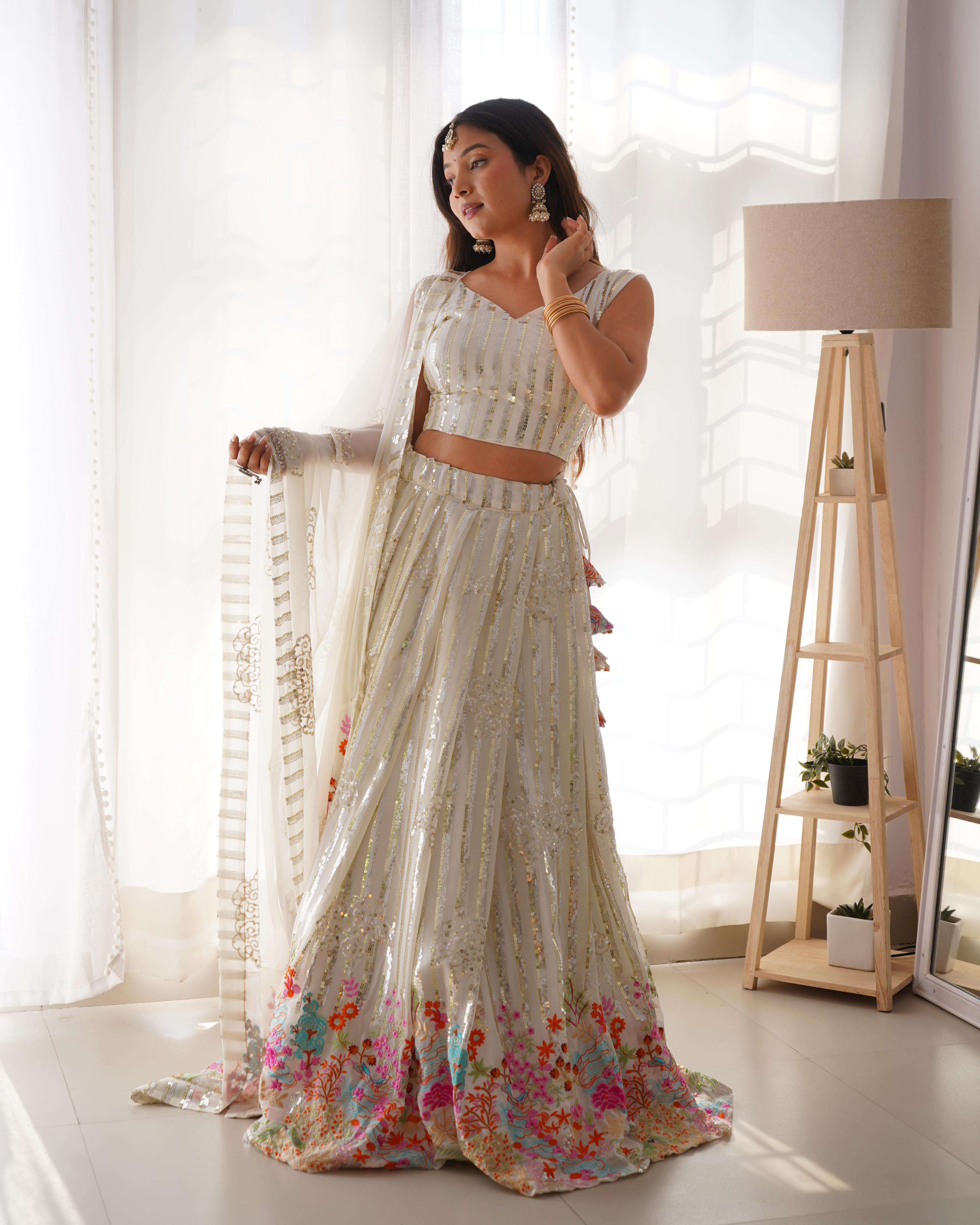 Authentic Styles with white lehenga bridal for Global Buyers