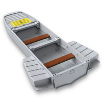 Bateau de pêche en PE léger et écologique, amovible, embarcation portable en plastique technique pour la pêche de loisir et récréative