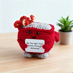 Poupée <span class=keywords><strong>au</strong></span> crochet prête à poser, modèle tendance pour débutants, en forme d'extincteur rembourré, couleur rouge - Product Image 4