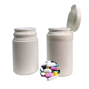 Stock 30ml PET HDPE botella de plástico medicina polvo tarro contenedor píldora cápsulas botella