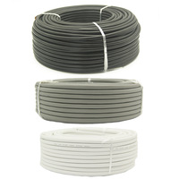 Vente chaude 3 Core Rvv Cuivre Câblage Noir/jaune Isolé Fil Électrique Câbles D'alimentation Plat Pvc pour Auto Industrielle