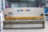 CE-Zertifizierte QC11Y Vollautomatische Metallplatten-Guillotine-Schneidemaschine mit PLC-Motor & Pumpe 9000mm Max. Schnittbreite