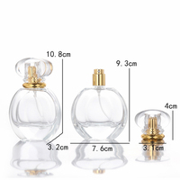 Flacon de parfum en verre de luxe premium 50 ml, logo personnalisé, vaporisateur à pompe, surface mate/givrée, emballé dans un carton, haute qualité, recharge gratuite