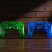 Manette sans fil 8BitDo Pro 2 Retro Special Edition translucide avec joysticks à effet Hall et boutons arrière pour PC, Android, Switch