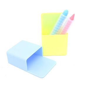 Quality Assurance Adhesive Pen Holders Office Plastic Pencil Stand Container Pencil Pen Holder
