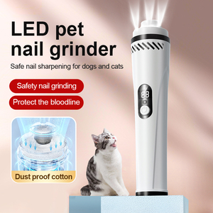 เครื่องขัดเล็บสัตว์เลี้ยงไฟ LED แบบสุญญากาศ USB สำหรับชาร์จไฟ USB สำหรับ<span class=keywords><strong>แมว</strong></span>สุนัขและ<span class=keywords><strong>แมว</strong></span>วัสดุ ABS ปรับสีได้ - Product Image 2