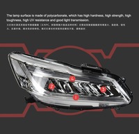 Phares avant Hetop pour Accord 9.5ème génération 2016-2017, amélioration des phares de voiture, phares LED DRL, accessoires Plug and Play