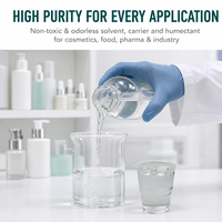 PG 1,2- Propylène Glycol 99,9% USP/Qualité Alimentaire/Cosmétique Liquide Incolore CAS 57-55-6 pour Soins Capillaires, Cosmétiques, Détergents Quotidiens