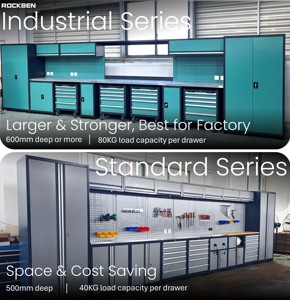 Rockben <span class=keywords><strong>2025</strong></span> Nhà Cung Cấp Chất Lượng Kim Loại Thép Nhiệm Vụ Nặng Nề Tùy Chỉnh Kết Hợp Nhà Để Xe Tủ Lưu Trữ Bàn làm việc Với Ngăn Kéo - Product Image 3