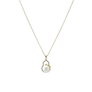 Nota Dewdrop zucca perla gemma collana Tahiti conchiglia perla zucca zircone combinazione orecchino