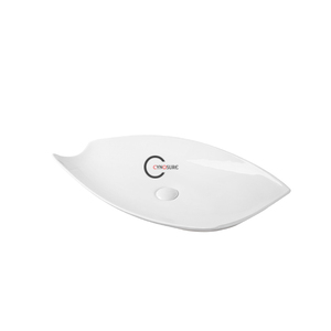 Lavabos de Cerámica Blancos Ovalados para Baño, Lavabo de Encimera - Product Image 3