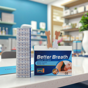 Bandes nasales Breathe Right, patch nasal/bande nasale à effet physique pour lutter contre le ronflement - Product Image 1