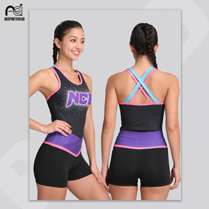 Uniformes de Animadoras de Alta Calidad con Diseño Gratuito, Ropa de Calentamiento para Animadoras, Ropa de Práctica de Sublimación para Animadoras - Product Image 4
