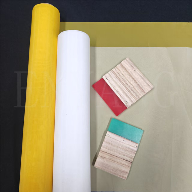 Polyester Fine Mesh Used 120t 300 Mesh for t Shirt Screen Printing High Grade Polyester Mesh Silk Fabric for Screen Printing