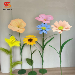 LISSE nouveau Design décoration de mariage scène papier fait main artificielle grandes fleurs géantes pour l'affichage - Product Image 2