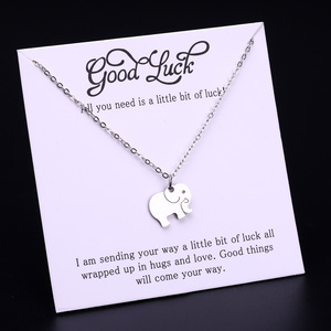 สร้อยคอสแตนเลส Infinity Love Family Bird Butterfly Elephant Luck Tree Angel Wing Arrow เพื่อนที่ดีที่สุดสร้อยคอเพื่อนเจ้าสาว - Product Image 4