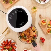 Friteuse à air intelligente de haute qualité, édition anglaise, modèle QSD001, commande tactile, 1200W, normes européennes, export, usage domestique