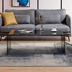 Tempered Glass Coffee <b>Table</b> Modern Minimalist Design Living Room Furniture <b>Small</b> Space Suitable Adult Use - Product Image 4