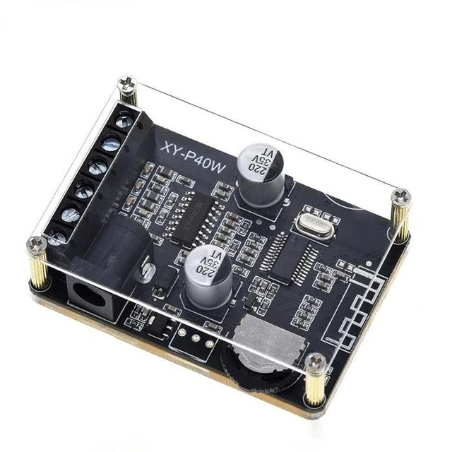 30W/40W Stereo Bluetooth power amplifier board 12V/24V High power digital power amplifier module speaker XY-P40W