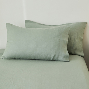 Hotel di alta qualità verde super king stone washed 100% puro lino copripiumino <span class=keywords><strong>lenzuola</strong></span> set copripiumino in lino <span class=keywords><strong>francese</strong></span> - Product Image 6