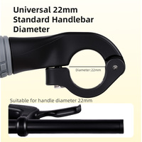 ESLNF MTB Bicycle Bar Ends Ergonomic Mini Thumb Grips 22.2mm Pegangan Setang Sepeda Gunung Nylon Penutup Setang Bagian Dalam Suku Cadang Bersepeda