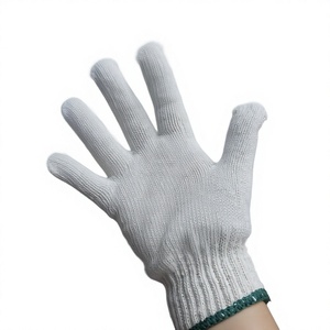 Guantes de Trabajo Industriales de Protección Laboral Antideslizantes, Transpirables, Duraderos, Sin Silicona, con Puño de Seguridad Tejido TC Blanco, Calibre 7/10 - Product Image 1