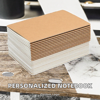 Carnet de notes personnalisé créatif pour bureau, format B5 A5, couverture en papier brun, reliure cousue, 80 feuilles de papier
