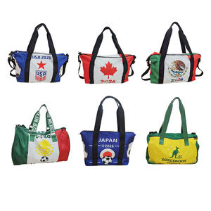Borsa Portaoggetti Personalizzabile con Motivo a Lettere in Raso per Tifosi della Coppa del Mondo 2026 USA, Canada e Messico - Product Image 1