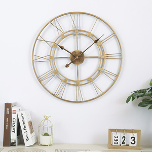 Reloj de Pared Digital de Cuarzo Art Deco, de Hierro y MDF, de Una Sola Cara, para Sala de Estar, Decoración de Hogar de Lujo, Elección Perfecta - Product Image 6