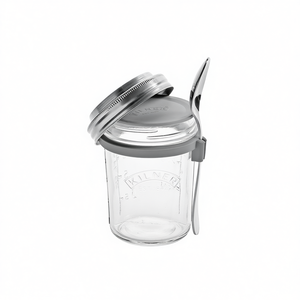 Kilner <b>Breakfast</b> Glass <b>Set</b> 3 Piece With Spoon For Storage And Serving - Product Image 2