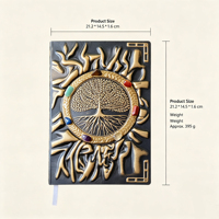 Oferta Especial: Cuaderno de Cristales Curativos con Gemas, Grava de Ágata y Jaspe, Árbol de la Vida y Siete Chakras, Ideal para Regalo