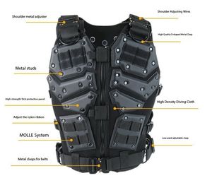 Chaleco Táctico de Seguridad Ligero DFF0322, Impermeable, de Neopreno, con Cinturón Ajustable, Carcasa Rígida de EVA de Alta Densidad, para Entrenamiento - Product Image 5
